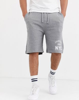 Calvin Klein Jeans – Basfärgade shorts-Grå
