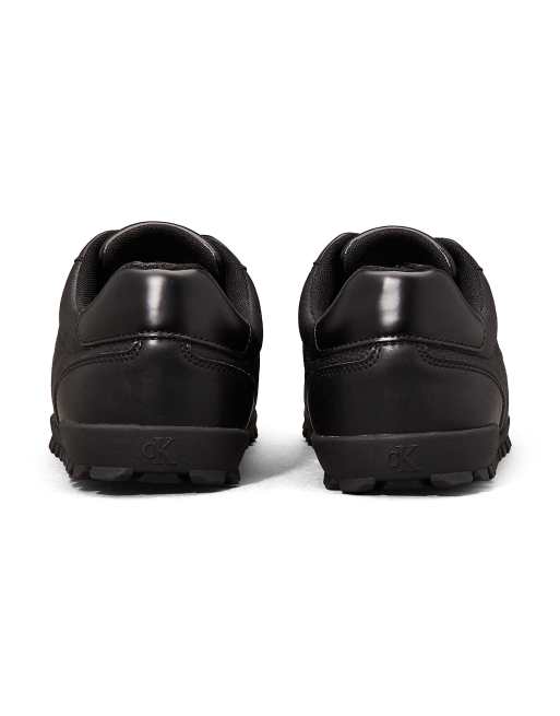 Calvin Klein Jeans - Baskets basses en cuir - Noir triple, 4 de 5