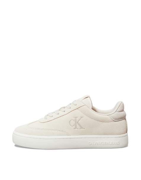 Calvin Klein Jeans - Baskets classiques à semelle cuvette et lacets - Blanc crémeux/coquille d'œuf - view 1