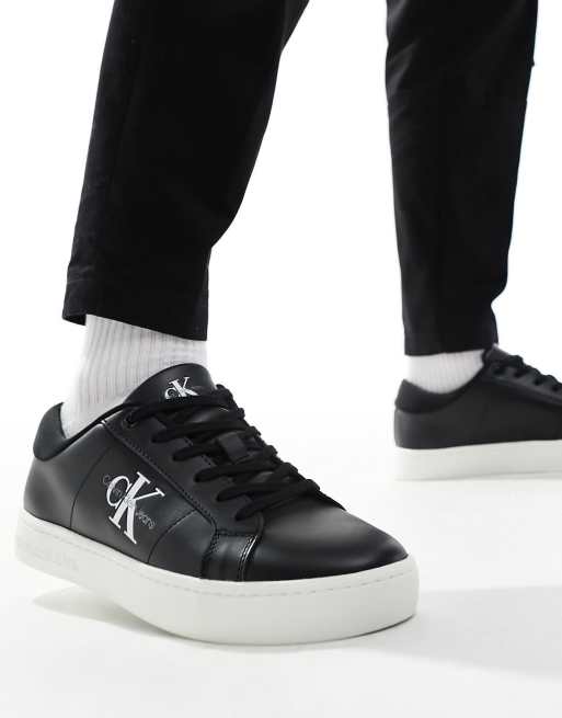 Calvin Klein Jeans - Baskets en cuir - Noir
