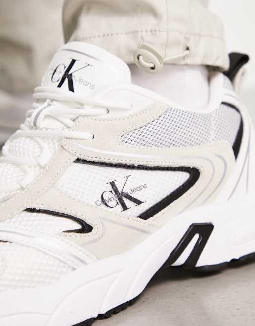 Calvin Klein Jeans - Baskets style rétro - Blanc, 2 de 4