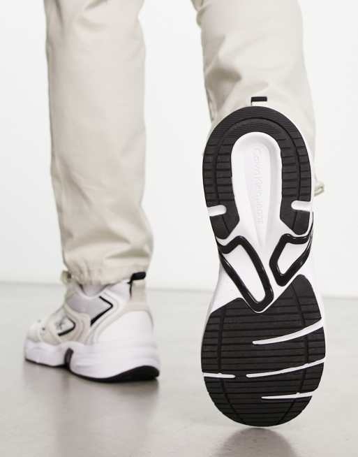 Calvin Klein Jeans - Baskets style rétro - Blanc, 3 de 4
