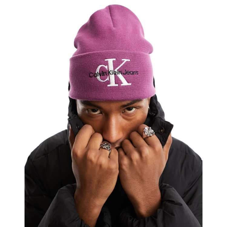 Calvin klein store beanie pink