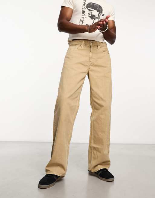 Calvin Klein Jeans - Beige baggy jeans - Kun hos ASOS, 3 af 4
