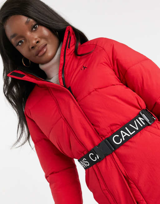 Calvin klein discount women's red jacket