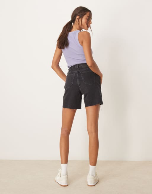Calvin Klein Jeans bermuda denim shorts in black wash, 4 of 5