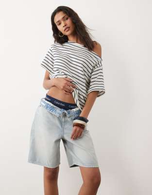 Jeans - Bermuda-Jorts in hellblauer Waschung Blau W30