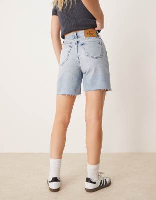 Calvin Klein Jeans - Bermuda-Jorts in heller Waschung-Blau