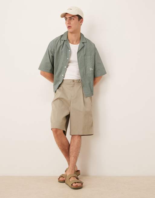 Calvin Klein Jeans bermuda tailored shorts  in beige, 2 of 5