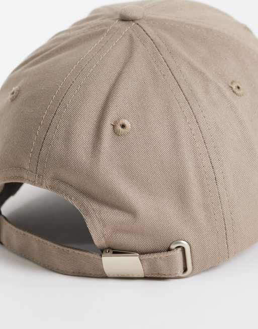 Calvin Klein Jeans – Bestickte Baseballkappe in Hellbeige, 3 von 3