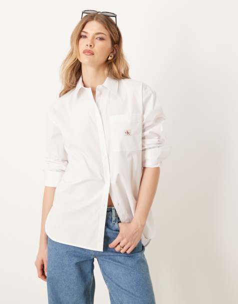 Calvin Klein Jeans – Biała koszula oversize - view 1