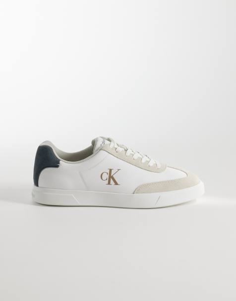 Calvin Klein Jeans – Biało-szare buty sportowe na podeszwie cupsole - view 1