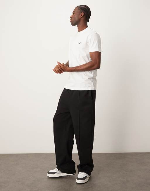 Calvin Klein Jeans – Biały gruby T-shirt premium, 4 z 4