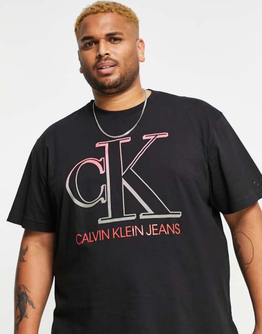 Calvin Klein Jeans Big & Tall Monogram Chest Logo Oversized T-Shirt