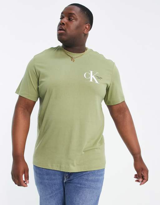 Calvin klein deals t shirt khaki