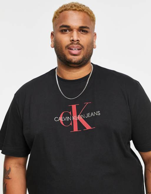 Calvin Klein Jeans Big & Tall Monogram Chest Logo Oversized T-Shirt