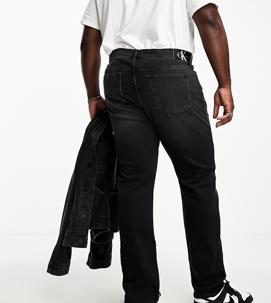 Calvin Klein Jeans Big & Tall regular jeans in black
