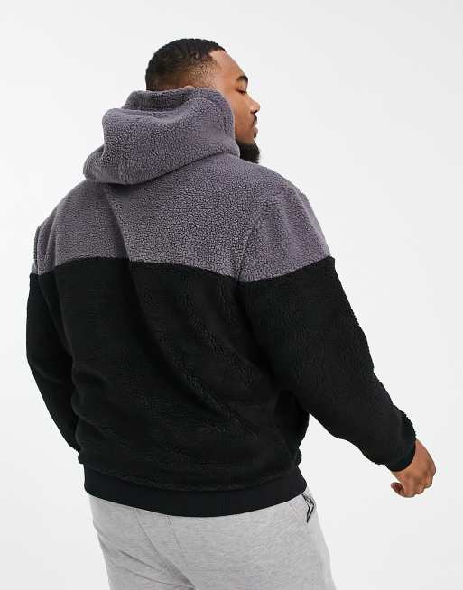 Big and tall online sherpa hoodie