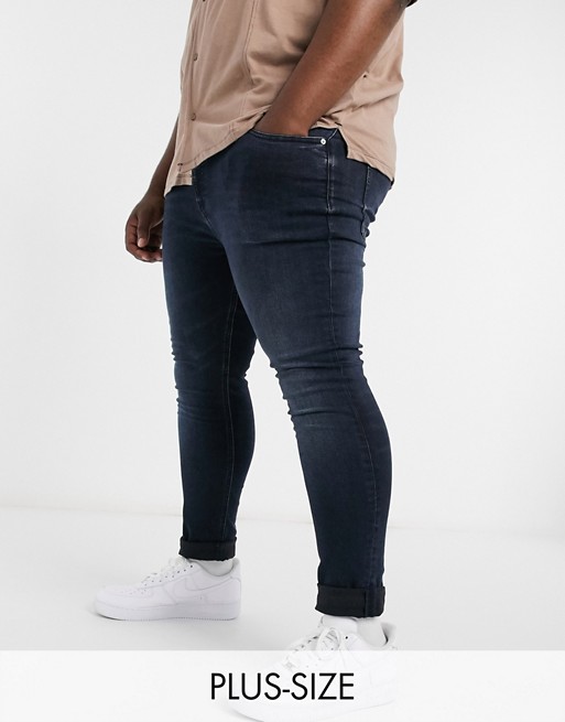 Calvin Klein Jeans Big & Tall skinny fit jeans in dark wash