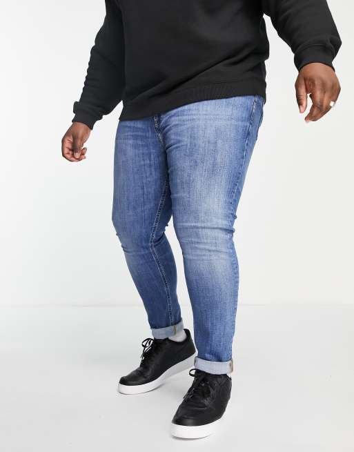 Calvin Klein Jeans Big Tall skinny fit jeans in mid wash ASOS