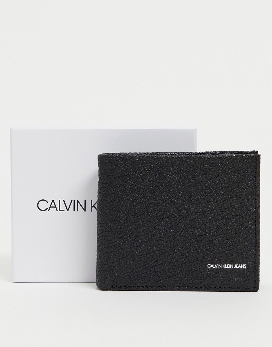 Calvin Klein Jeans bilfold wallet in black