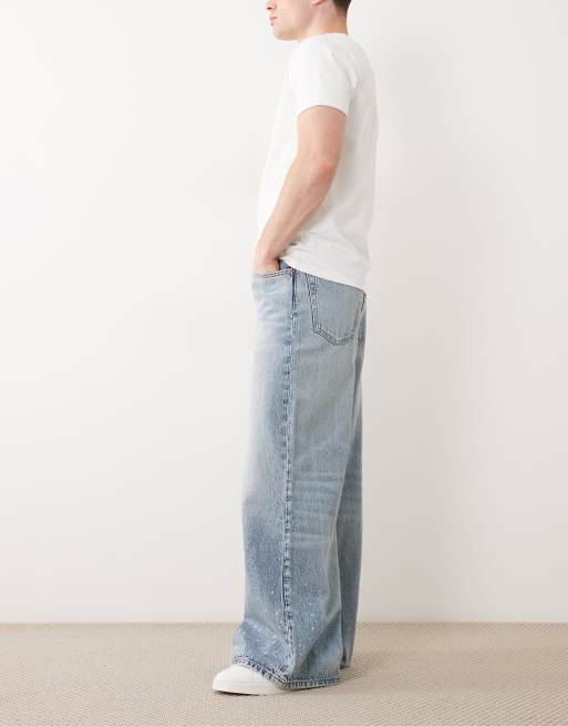 Calvin Klein Jeans – Blå, baggy jeans i ljus tvätt, 3 av 5