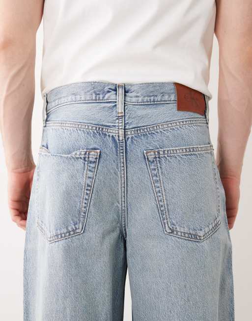 Calvin Klein Jeans – Blå, baggy jeans i ljus tvätt, 4 av 5