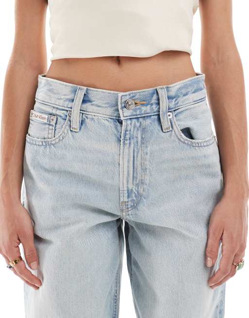 Calvin Klein Jeans – Blåtvättade jeans med lös passform och 90-talsstil, 5 av 5