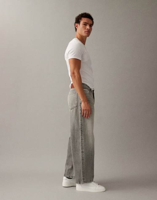 Calvin Klein Jeans – Blekgrå jeans med barrelben, 2 av 7