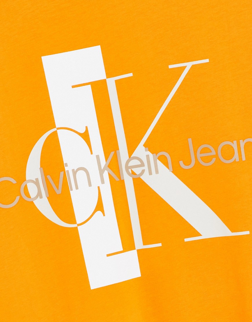 Blocking Capsule - T-shirt squadrata arancione con stampa sul retro - In esclusiva per ASOS - Calvin Klein Jeans T-shirt donna  - immagine2