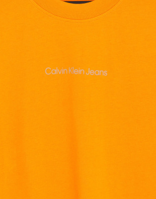 Blocking Capsule - T-shirt squadrata arancione con stampa sul retro - In esclusiva per ASOS - Calvin Klein Jeans T-shirt donna  - immagine3
