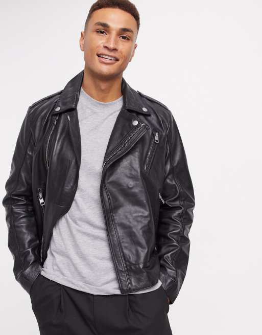 Veste en best sale cuir calvin klein