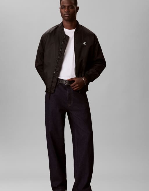 Calvin Klein Jeans bomber en nylon noir, 2 de 5