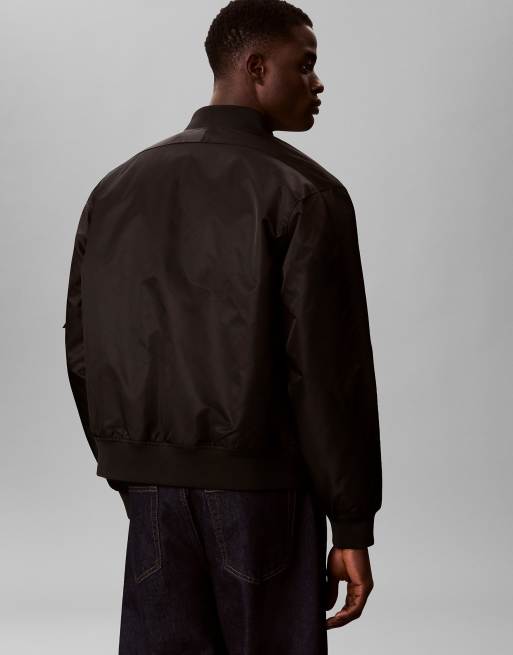 Calvin Klein Jeans bomber en nylon noir, 4 de 5