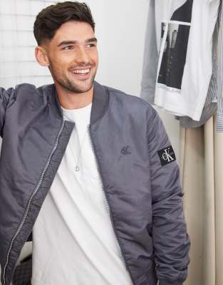 Calvin Klein Jeans bomber jacket-Grey