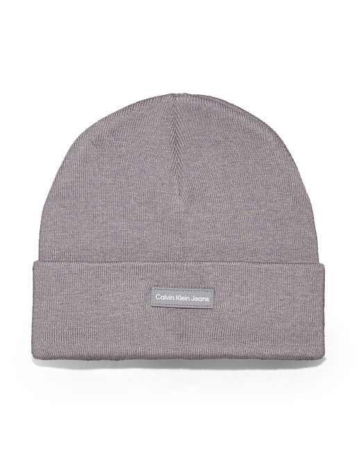 Calvin Klein Jeans - Bonnet en maille - Gris chiné