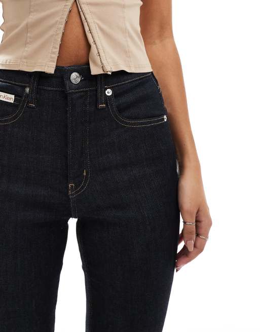 Calvin Klein Jeans - Bootcut flared jeans in donkerblauw, 5 van 5