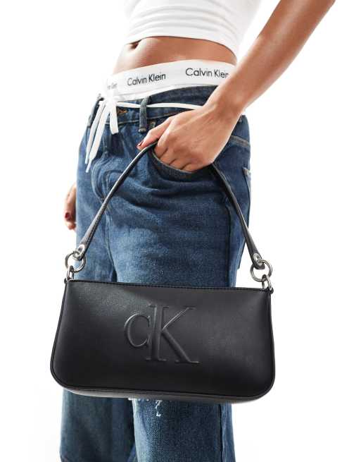 Borsa calvin klein jeans nera hot sale