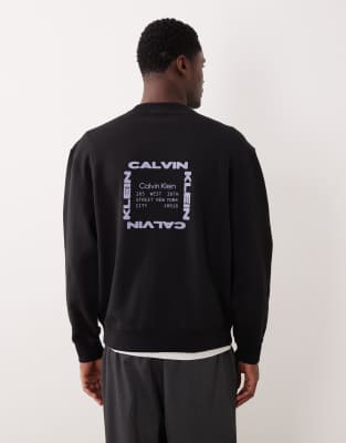 Calvin Klein Jeans Est.1978 Box Chest Graphic In Black