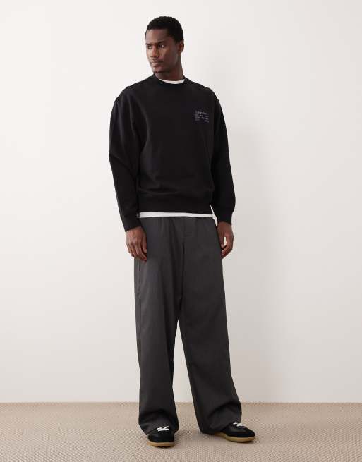 Calvin Klein Jeans box chest graphic in black, 2 of 5