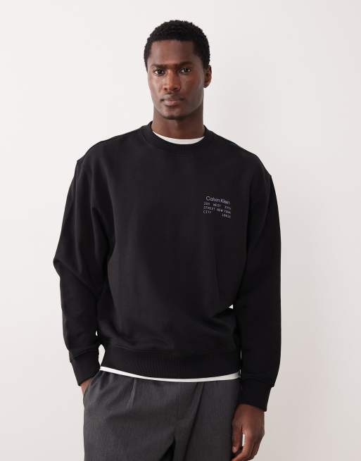 Calvin Klein Jeans box chest graphic in black, 3 of 5
