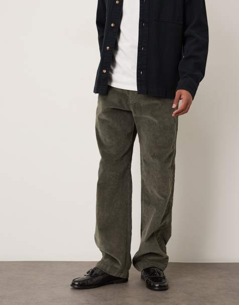 Calvin Klein Jeans – Bruna, raka manchesterbyxor i 90-talsstil - view 1