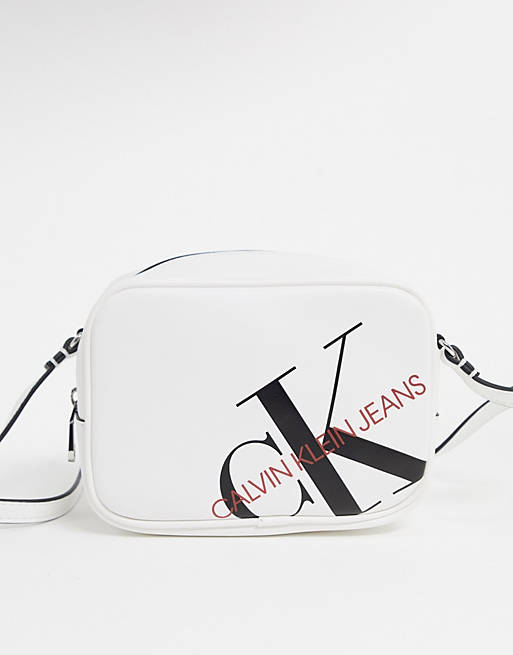 Calvin Klein Jeans camera bag in white | ASOS