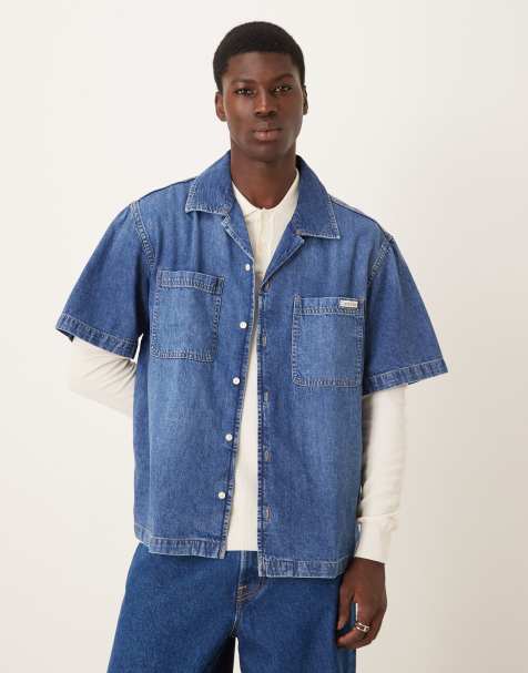 Calvin Klein Jeans - Camicia di jeans blu medio - view 1