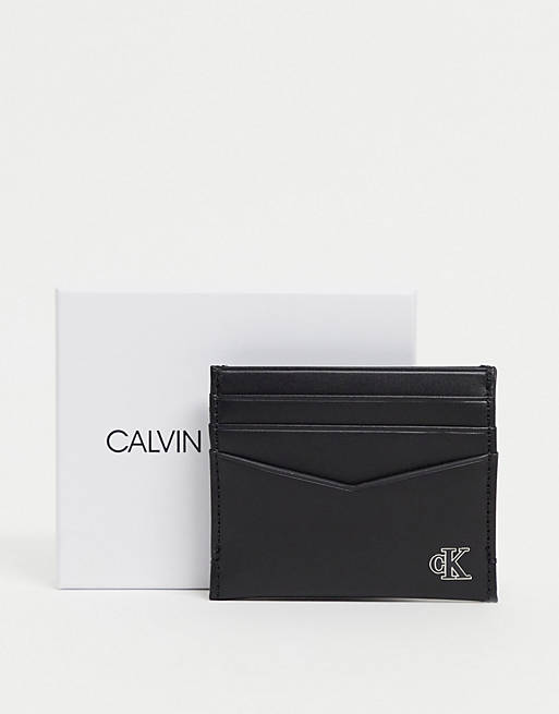 Calvin Klein Jeans cardcase with coin holder in black