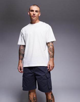 cargo shorts in gray