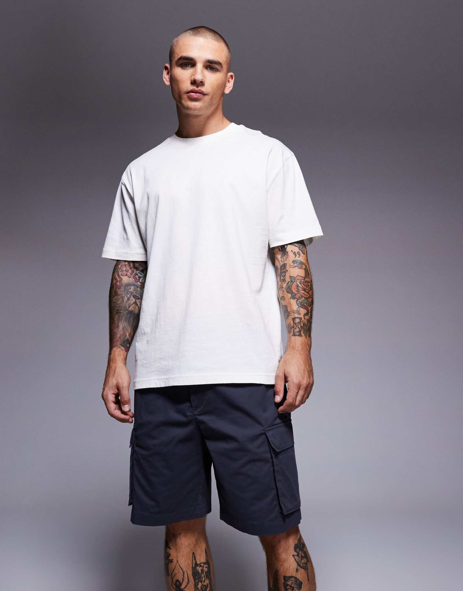 Шорты-карго Calvin Klein Jeans серого цвета