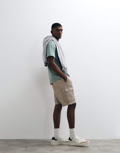 Calvin Klein Jeans cargo shorts in stone - view 1
