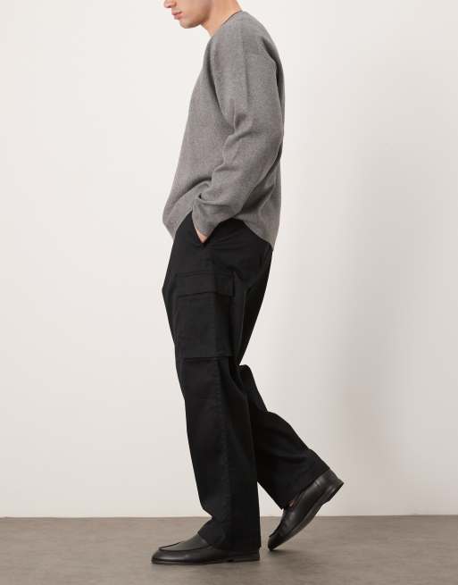 Calvin Klein Jeans – Cargohose mit geradem Schnitt in Schwarz, 3 von 5