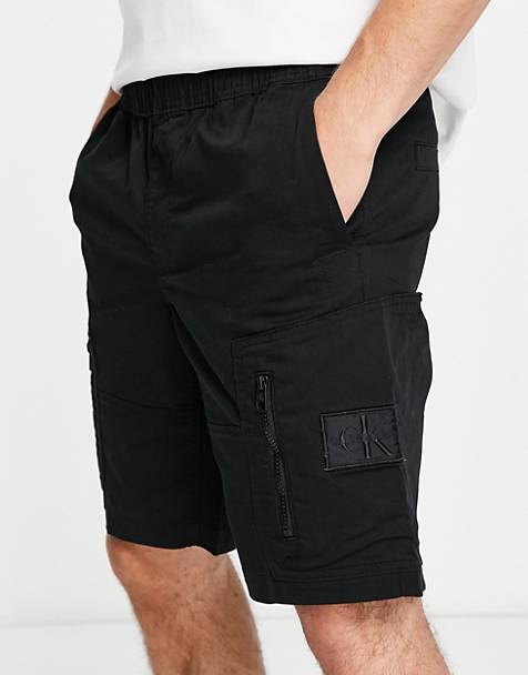ASOS Jersey Short Met Cargo-zakken in het Grijs voor heren Heren Kleding voor voor Shorts voor Cargoshorts 
